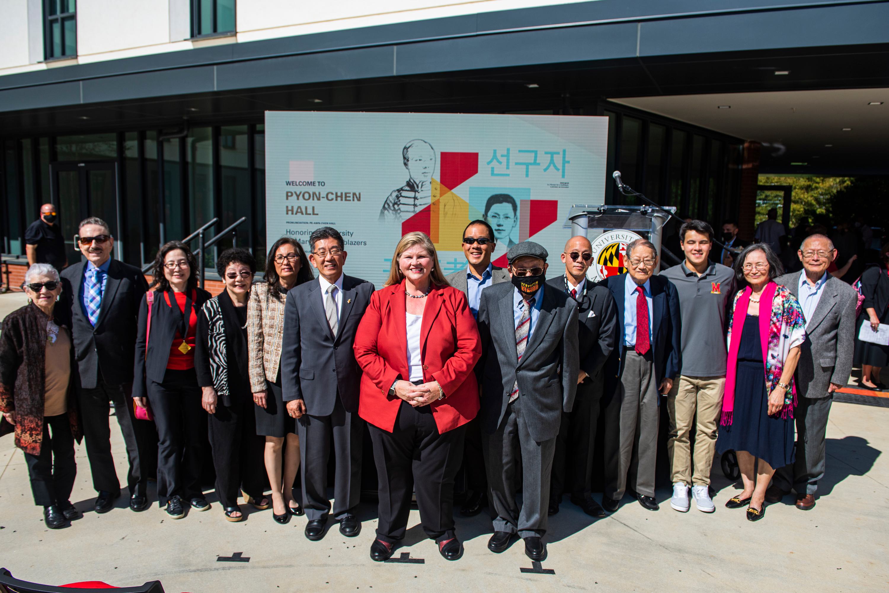 Patty Perillo with the Pyon and Chen families