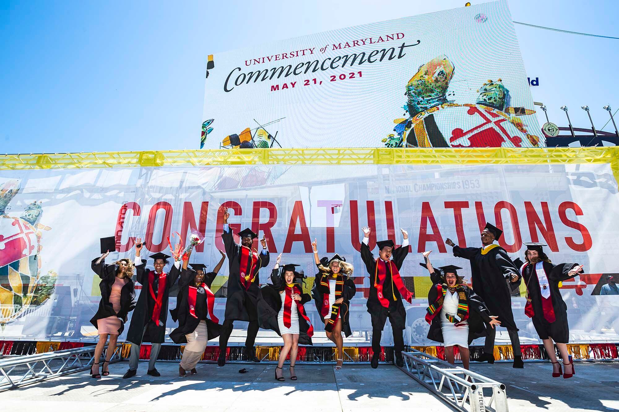 Students celebrate graduating